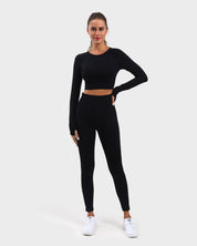 Momentum All Black Leggings - MIOFAR