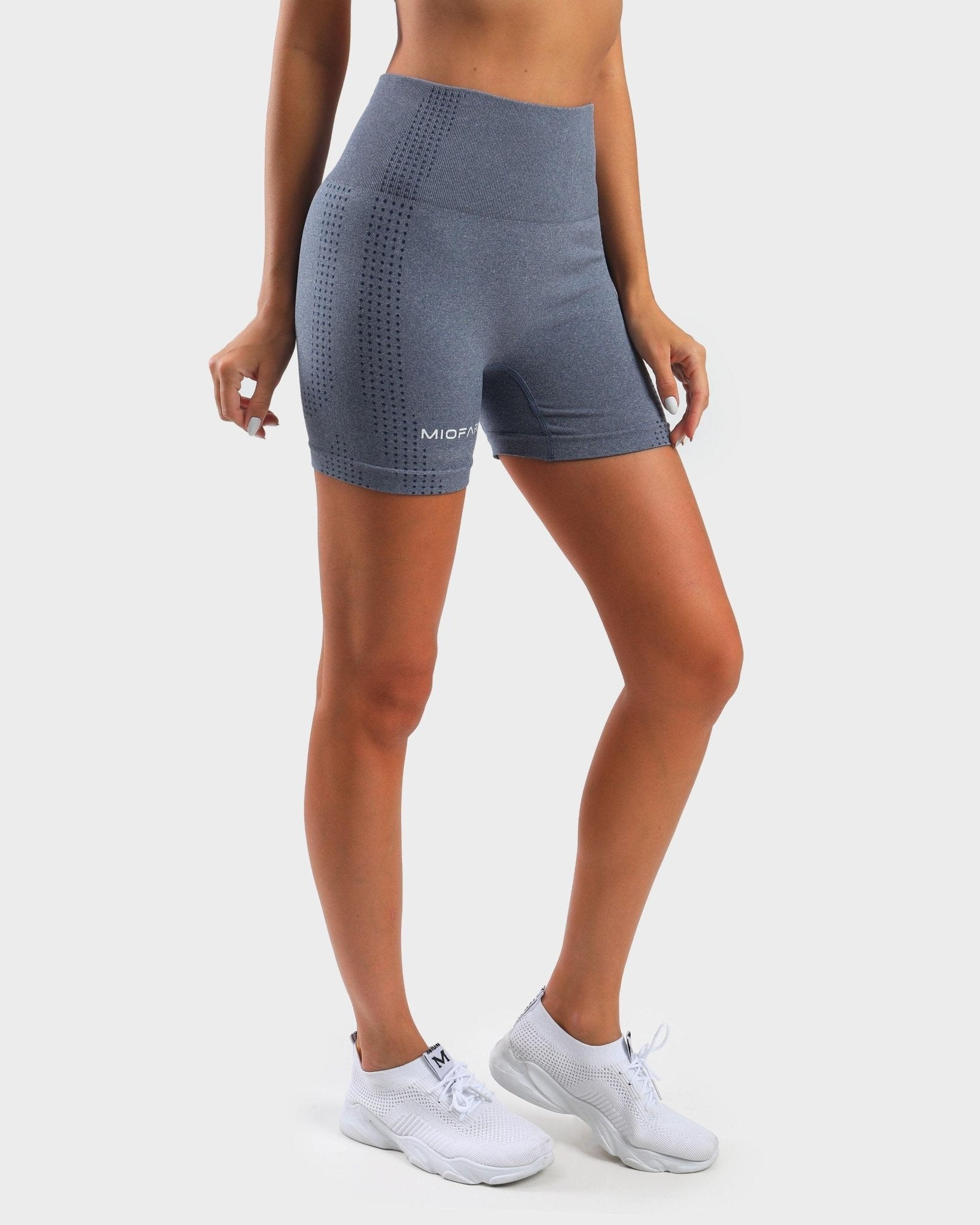 Seamless Flex Performance Blue Shorts - MIOFAR